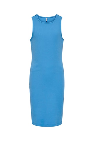 Vestido em algodão biológico - Azul-cobalto - Kids Only