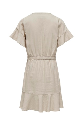 Vestido-camisa de linho - Marfim