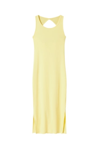 Vestido sem mangas em algodão biológico - Amarelo - Name It