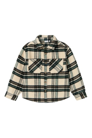 Camisa - Cru e verde - Name It Kids