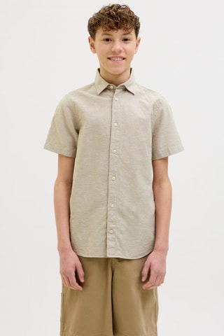 Camisa em linho - Cinzento claro - Jack & Jones