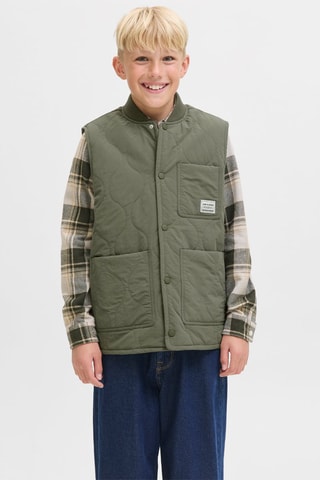 Colete acolchoado - Verde-azeitona - Jack & Jones Junior