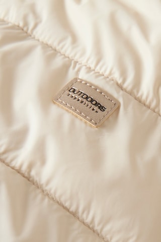 Gewatteerde jas met capuchon - Beige - Name It Kids