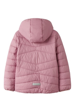 Gewatteerde jas met capuchon - Lichtpaars - Name It Kids