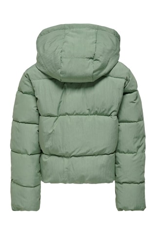 Gewatteerde jas met capuchon - Groen - Kids Only Girl