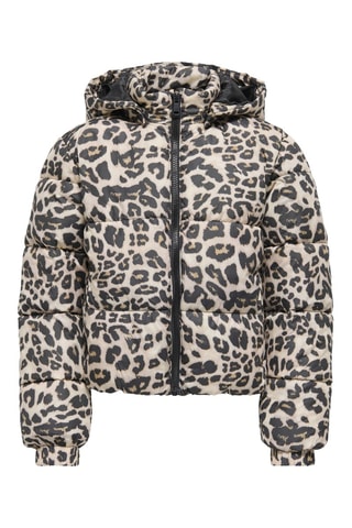 Gewatteerde jas met capuchon - Ecru - Kids Only Girl