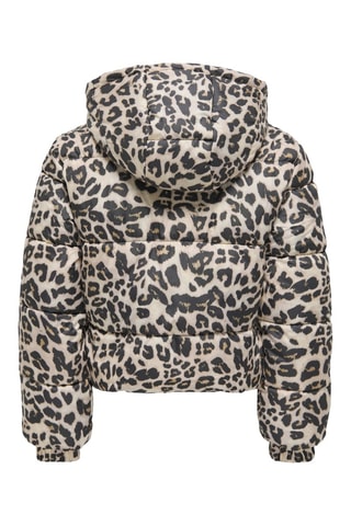 Gewatteerde jas met capuchon - Ecru - Kids Only Girl