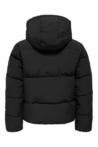 Gewatteerde jas met capuchon - Zwart - Kids Only Girl
