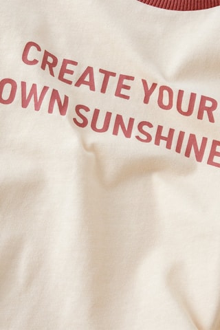 T-shirt em algodão biológico - Bege - Name It Kids