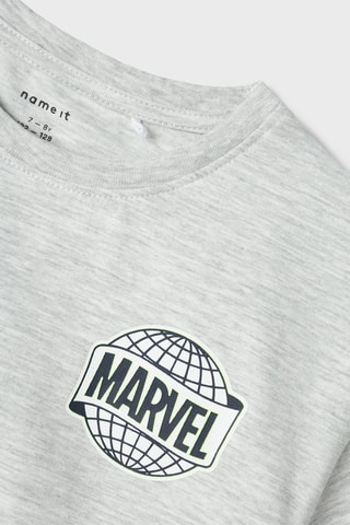 T-shirt Marvel - Cinzento-claro mesclado - Name It Kids