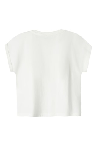 T-shirt em algodão biológico - Branco - Name It Kids