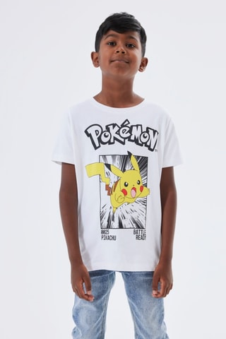 T-shirt Pikachu Pokémon - Branco - Name It