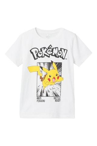 T-shirt Pikachu Pokémon - Branco - Name It