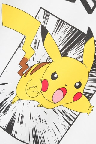 T-shirt Pikachu Pokémon - Branco - Name It