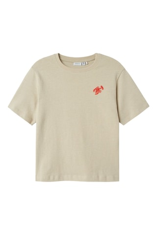 T-shirt em algodão biológico - Bege - Name It