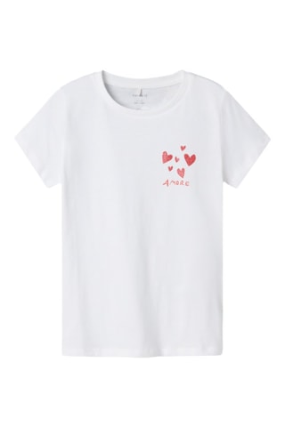 T-shirt em algodão biológico - Branco - Name It