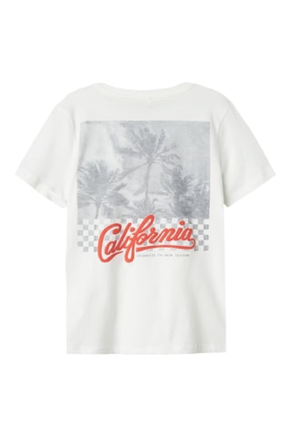 T-shirt em algodão biológico - Branco - Name It