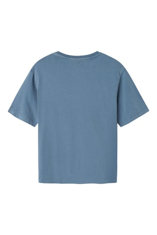 T-shirt em algodão biológico - Azul-petróleo - Name It