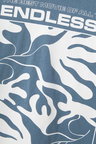 T-shirt em algodão biológico - Azul-petróleo - Name It