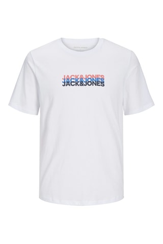 T-shirt regular - Branco - Jack & Jones Junior