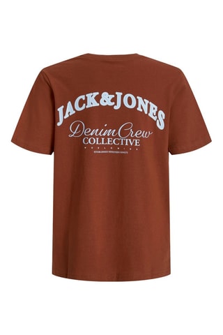 T-shirt relaxed - Castanho - Jack & Jones Junior