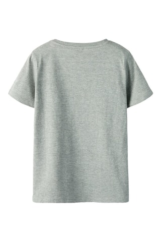 T-shirt em algodão biológico - Cinzento mesclado - Name It Kids