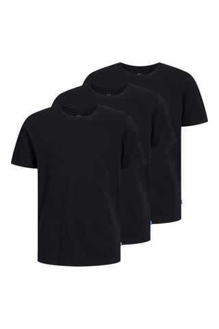 T-shirt em algodão biológico - Preto - Jack & Jones Junior
