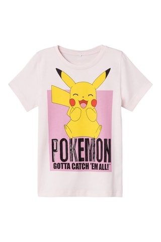 T-shirt Pikachu Pokémon - Rosa - Name It Kids