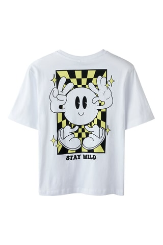 T-shirt em algodão biológico - Branco - Name It Kids