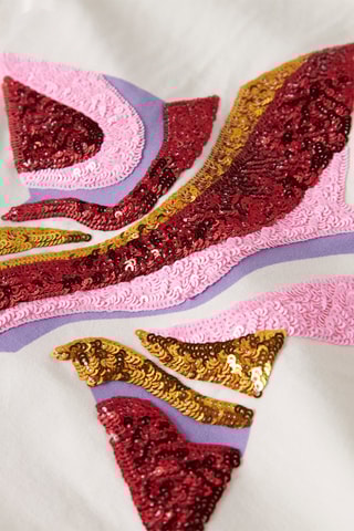 T-shirt em algodão biológico - Cru - Name It Kids