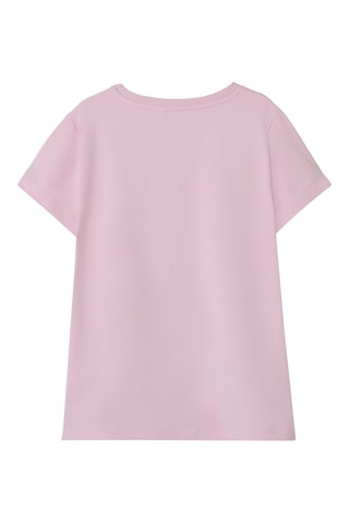 T-shirt em algodão biológico - Rosa - Name It Kids