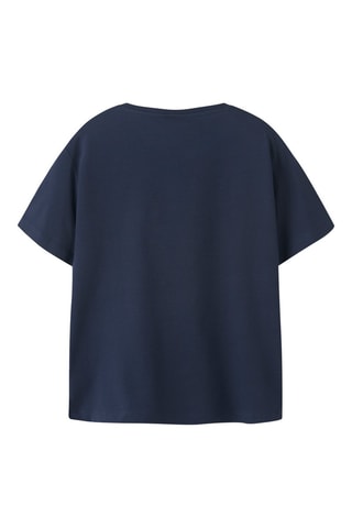T-shirt em algodão biológico - Azul-marinho - Name It Kids