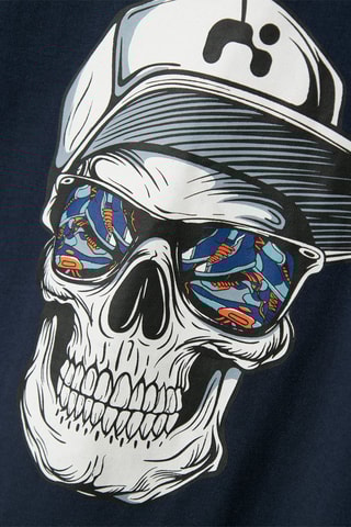 T-shirt em algodão biológico - Azul-marinho - Name It Kids