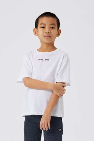 T-shirt de algodão biológico - Branco