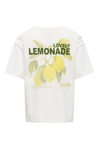 Camiseta de algodón orgánico - Blanco - Kids Only Girl