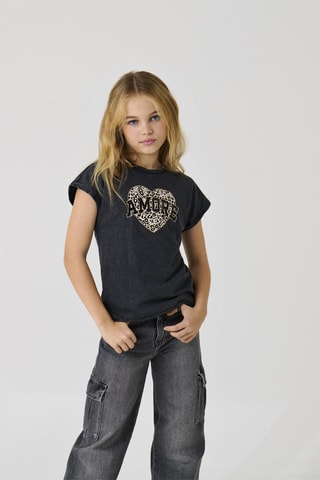 Camiseta de algodón orgánico - Gris - Kids Only Girl