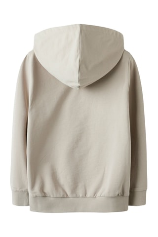 Sudadera con capucha de algodón orgánico - Beige y azul - Name It Kids