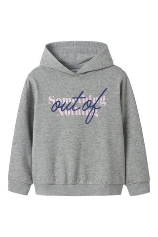Sweat com capuz - Cinzento mesclado - Name It Kids