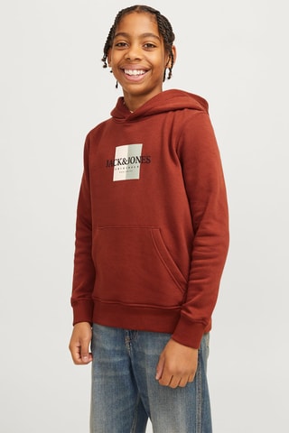 Sudadera con capucha - Rojo teja - Jack & Jones Junior