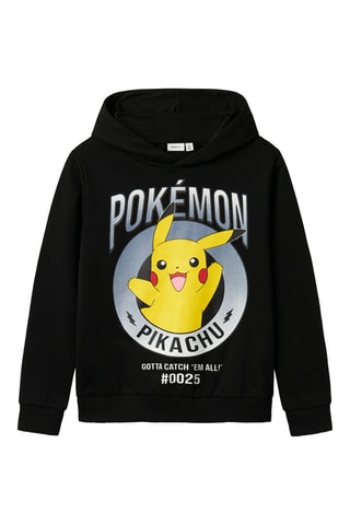 Sweat com capuz Pikachu Pokémon - Preto - Name It Kids