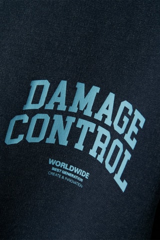 Sweat em algodão biológico - Azul-marinho - Name It Kids