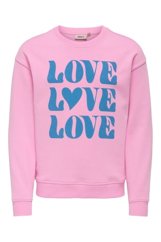 Sweat em algodão biológico - Rosa-bombom - Kids Only