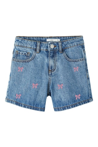 Calções de ganga baggy em algodão biológico - Azul - Name It Kid