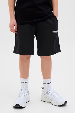 Bermudas relaxed - Preto - Jack & Jones Junior