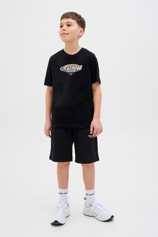Bermudas relaxed - Preto - Jack & Jones Junior