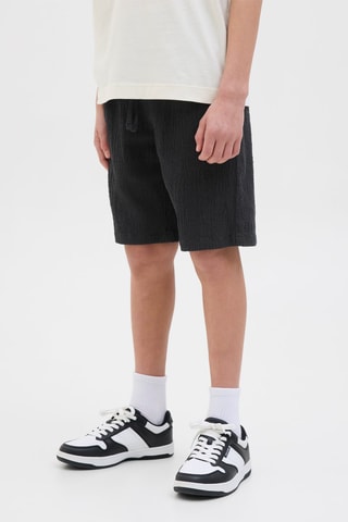 Bermudas jogger fit - Preto - Jack & Jones Junior