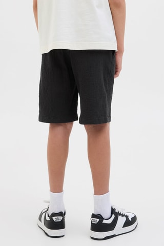 Bermudas jogger fit - Preto - Jack & Jones Junior