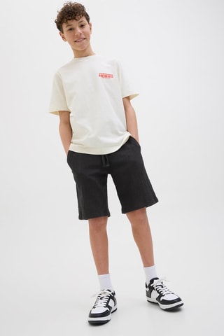 Bermudas jogger fit - Preto - Jack & Jones Junior