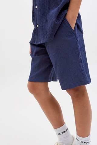 Bermudas jogger fit - Azul - Jack & Jones Junior