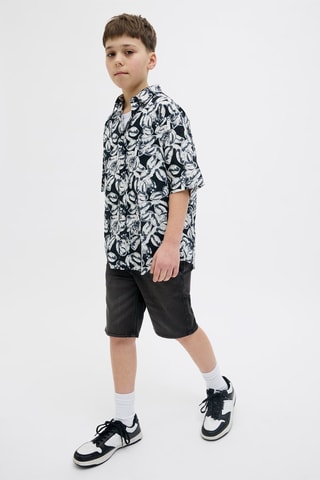 Bermudas regular - Preto - Jack & Jones Junior
